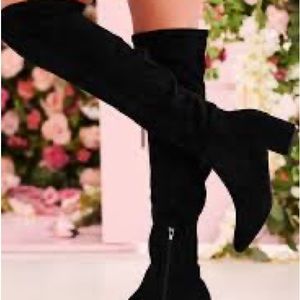 NanaMacs Velvet High Heel Boots!